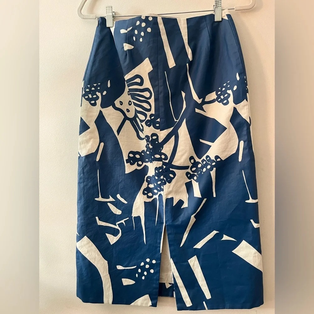 Floral abstract midi skirt - Picture 5 of 9